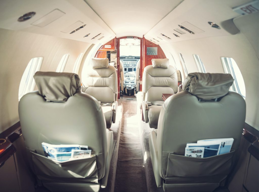 Private Jet Charter Cabin