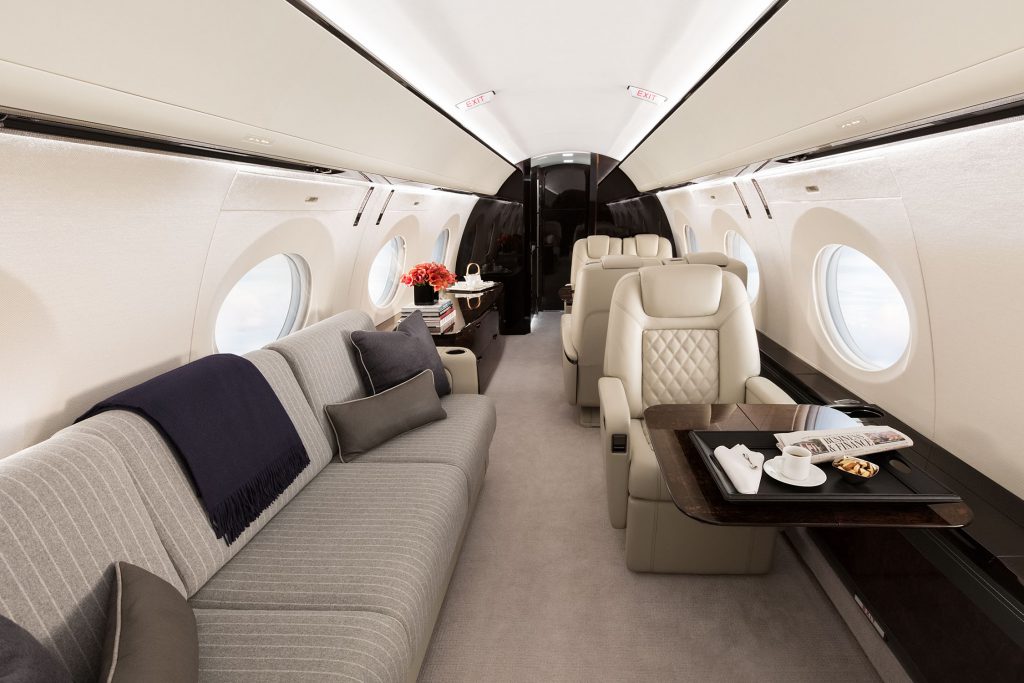 Gulfstream G500 interior.